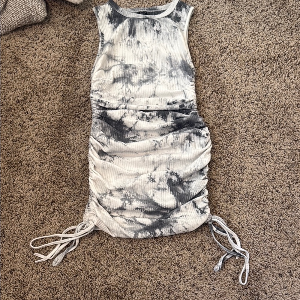 SHEIN Monochrome Tie-Dye Top
